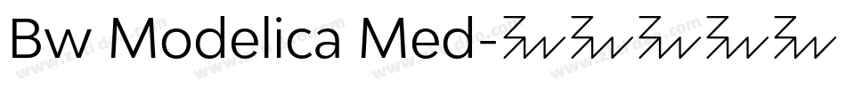 Bw Modelica Med字体转换